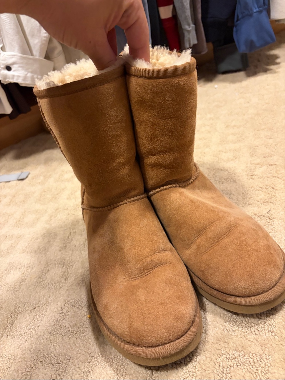 UGG Suede Shearling Women's Boots